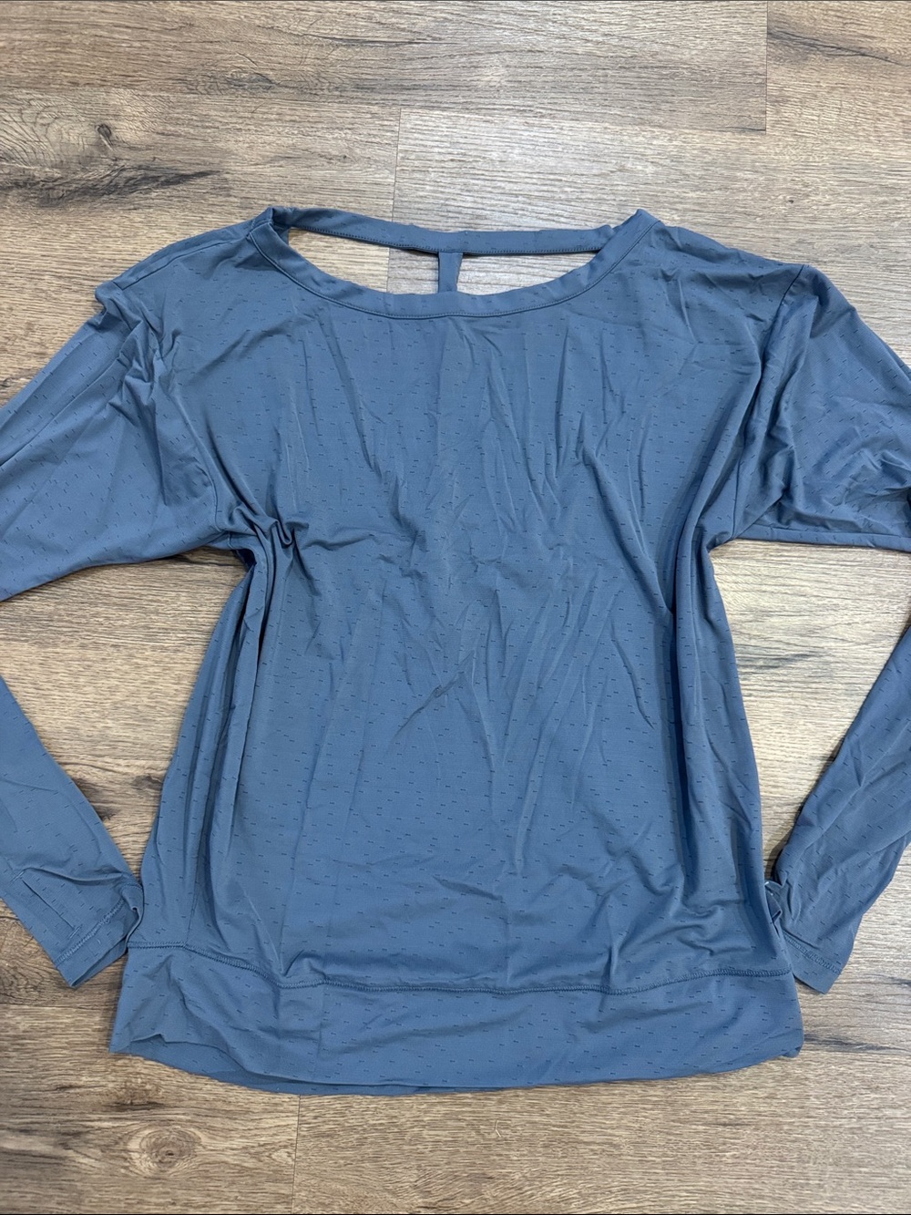 VSX Slate Gray Long Sleeve Scoop Neck Top